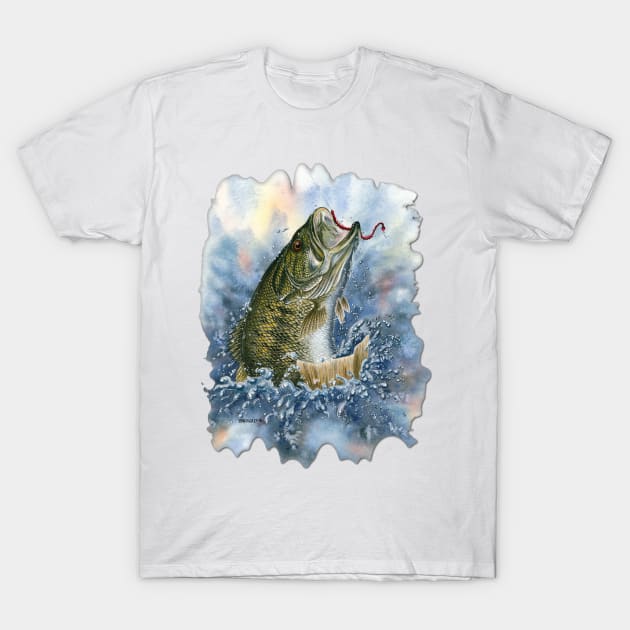 Bucket mouth T-Shirt by Dave Bartholet Wildlife Art